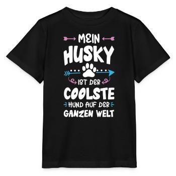 husky hund spruch - Stanley/Stella Kinder T-Shirt MINI CREATOR  - Schwarz - Vorne - Mikhail (115cm)
