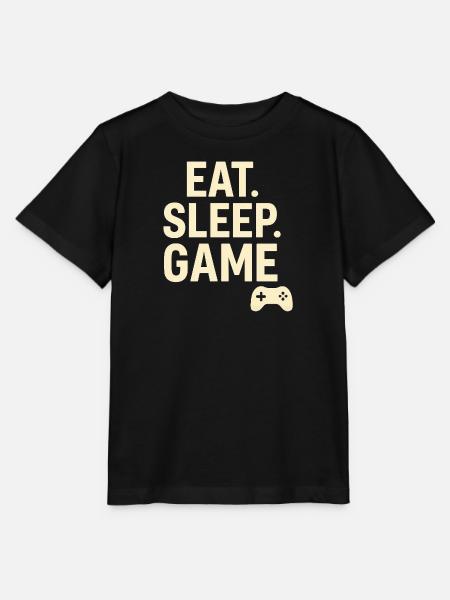 Eat Sleep Game Controller - Stanley/Stella Kinder T-Shirt MINI CREATOR - Schwarz