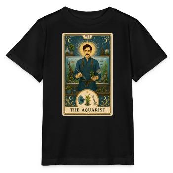 Aquarium Fan | Aquarium Tarot - Stanley/Stella MINI CREATOR Kids’ T-Shirt - black - Front - Mikhail (115cm)