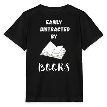 Leicht von Büchern abgelenkt - Stanley/Stella Kinder T-Shirt MINI CREATOR  - Schwarz - Vorne - Mikhail (115cm)