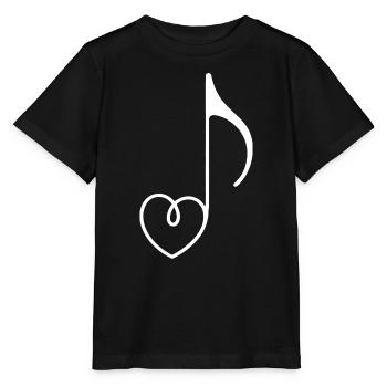 Herznoten-Melodien - Stanley/Stella Kinder T-Shirt MINI CREATOR  - Schwarz - Vorne - Mikhail (115cm)