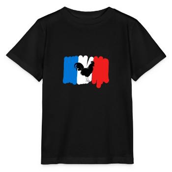 France Fier Robinet français - T-shirt bio MINI CREATOR Stanley/Stella Enfant - noir - Devant - Mikhail (115cm)