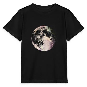 Moon Mond Luna - Stanley/Stella Kinder T-Shirt MINI CREATOR  - Schwarz - Vorne - Mikhail (115cm)