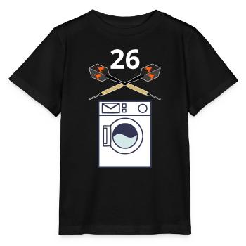 26 Machine à laver Fléchettes - T-shirt bio MINI CREATOR Stanley/Stella Enfant - noir - Devant - Mikhail (115cm)