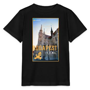 Budapest - Stanley/Stella MINI CREATOR Kids’ T-Shirt - black - Front - Mikhail (115cm)