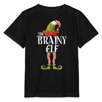 Brainy ELF famille correspondant à Noël - T-shirt bio MINI CREATOR Stanley/Stella Enfant - noir - Devant - Mikhail (115cm)