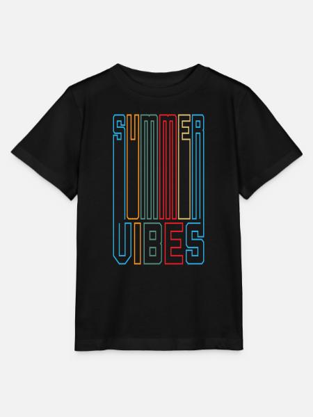 Summer Vibes - Stanley/Stella Kinder T-Shirt MINI CREATOR - Schwarz