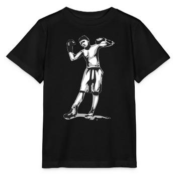 Ali the boxer - Stanley/Stella MINI CREATOR Kids’ T-Shirt - black - Front - Mikhail (115cm)
