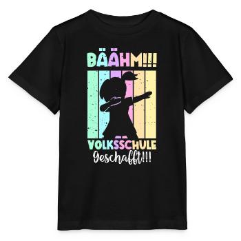 Volksschule Geschafft Absolvent Abgänger - Stanley/Stella Kinder T-Shirt MINI CREATOR  - Schwarz - Vorne - Mikhail (115cm)