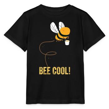 Bee Cool Plante insecte apiculture citations drôle - T-shirt bio MINI CREATOR Stanley/Stella Enfant - noir - Devant - Mikhail (115cm)