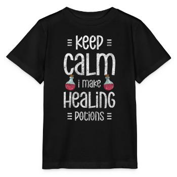 Potion Health Herbs - Stanley/Stella MINI CREATOR Kids’ T-Shirt - black - Front - Mikhail (115cm)