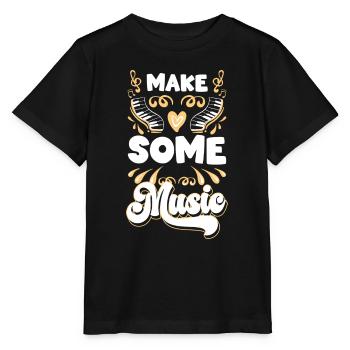 Musiker Leidenschaft Melodie Tanzen - Stanley/Stella Kinder T-Shirt MINI CREATOR  - Schwarz - Vorne - Mikhail (115cm)