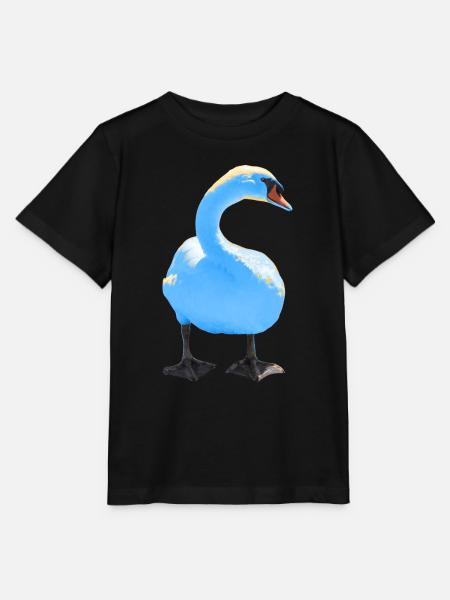 Schwan - Stanley/Stella Kinder T-Shirt MINI CREATOR - Schwarz