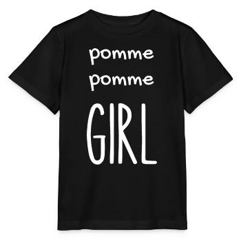 pomme pomme girl - T-shirt bio MINI CREATOR Stanley/Stella Enfant - noir - Devant - Mikhail (115cm)