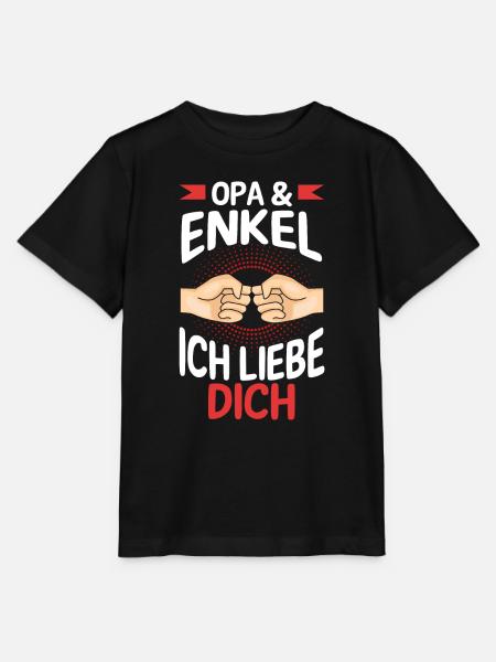 Großvater Opa und Enkel - Stanley/Stella Kinder T-Shirt MINI CREATOR  - Schwarz