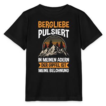 Bergsteiger Wandern Wanderer Klettern Bergsteigen - Stanley/Stella Kinder T-Shirt MINI CREATOR  - Schwarz - Vorne - Mikhail (115cm)