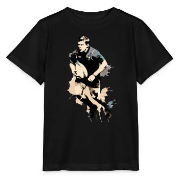 Nico le rugbyman - T-shirt bio MINI CREATOR Stanley/Stella Enfant - noir - Devant - Mikhail (115cm)