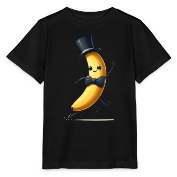 Mister Banana - Stanley/Stella Kinder T-Shirt MINI CREATOR  - Schwarz - Vorne - Mikhail (115cm)