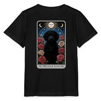 Portugiesischer Wasserhund - Stanley/Stella Kinder T-Shirt MINI CREATOR  - Schwarz - Vorne - Mikhail (115cm)