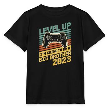 Einzelkind Level komplett Großer Bruder 2023 Gamer - Stanley/Stella Kinder T-Shirt MINI CREATOR  - Schwarz - Vorne - Mikhail (115cm)