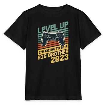 Einzelkind Level komplett Großer Bruder 2023 Gamer - Stanley/Stella Kinder T-Shirt MINI CREATOR  - Schwarz - Vorne - Mikhail (115cm)