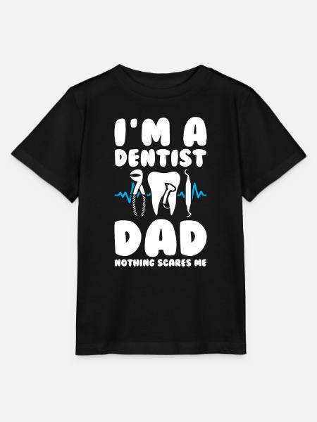 Dentist Dad - Stanley/Stella Kinder T-Shirt MINI CREATOR  - Schwarz
