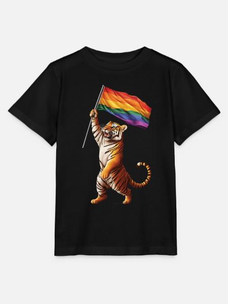 Tiger - Stanley/Stella Kinder T-Shirt MINI CREATOR - Schwarz