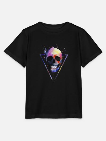 Cráneo de grunge - Stanley/Stella T-shirt MINI CREATOR til børn - sort