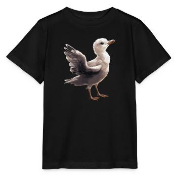 Bébé mouette Seabird - T-shirt bio MINI CREATOR Stanley/Stella Enfant - noir - Devant - Mikhail (115cm)