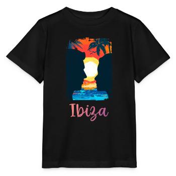 Ibiza - Stanley/Stella Kinder T-Shirt MINI CREATOR  - Schwarz - Vorne - Mikhail (115cm)