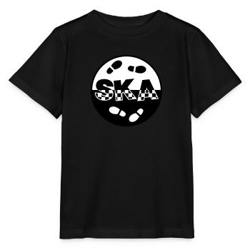 Logo SKA version 2 - T-shirt bio MINI CREATOR Stanley/Stella Enfant - noir - Devant - Mikhail (115cm)