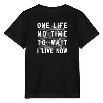 Pas le temps d’attendre en direct maintenant - T-shirt bio MINI CREATOR Stanley/Stella Enfant - noir - Devant - Mikhail (115cm)