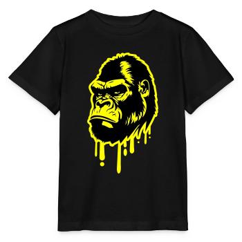 Gorilla Symbol Head - Stanley/Stella MINI CREATOR Kids’ T-Shirt - black - Front - Mikhail (115cm)