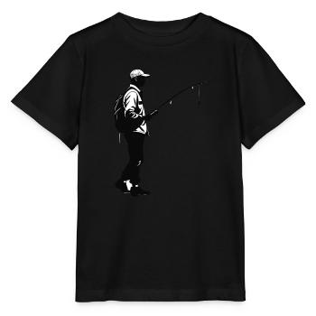 Angler - Funny Angler T-Shirt - T-shirt bio MINI CREATOR Stanley/Stella Enfant - noir - Devant - Mikhail (115cm)
