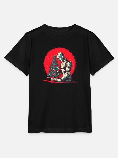 Weihnachtszeit-Cyborg - Stanley/Stella Kinder T-Shirt MINI CREATOR  - Schwarz