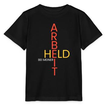 Held bei meiner Arbeit - Stanley/Stella Kinder T-Shirt MINI CREATOR  - Schwarz - Vorne - Mikhail (115cm)