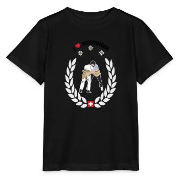 schwinger I love schwingen - Stanley/Stella Kinder T-Shirt MINI CREATOR  - Schwarz - Vorne - Mikhail (115cm)