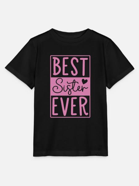 Beste Schwester - Stanley/Stella Kinder T-Shirt MINI CREATOR - Schwarz