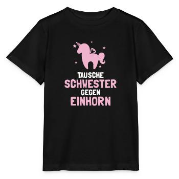 Tausche Schwester gegen - Stanley/Stella Kinder T-Shirt MINI CREATOR  - Schwarz - Vorne - Mikhail (115cm)