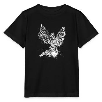 Phoenix magic symbol of immortality and strength - Stanley/Stella MINI CREATOR Kids’ T-Shirt - black - Front - Mikhail (115cm)