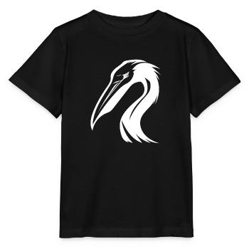 Pélican tropical Oiseaux aquatiques aux yeux maléfiques - T-shirt bio MINI CREATOR Stanley/Stella Enfant - noir - Devant - Mikhail (115cm)