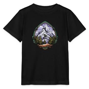 Eisberge Mountains Gipfel - Stanley/Stella Kinder T-Shirt MINI CREATOR  - Schwarz - Vorne - Mikhail (115cm)