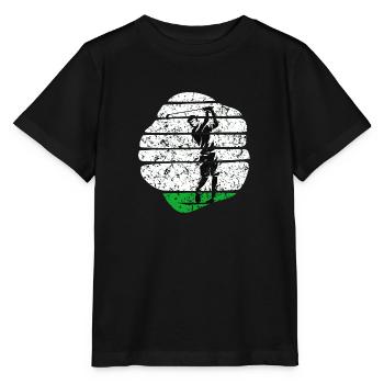 Golf voiturette de golf Golf sur terrain de golf - T-shirt bio MINI CREATOR Stanley/Stella Enfant - noir - Devant - Mikhail (115cm)
