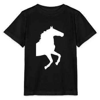 Pferd Reiten Reiterhof Tiere Reitverein Geschenk - Stanley/Stella Kinder T-Shirt MINI CREATOR  - Schwarz - Vorne - Mikhail (115cm)