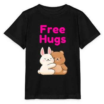 Free Hugs - T-shirt bio MINI CREATOR Stanley/Stella Enfant - noir - Devant - Mikhail (115cm)