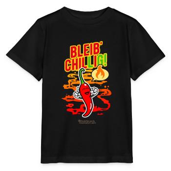 Chillige Chilischote - Stanley/Stella Kinder T-Shirt MINI CREATOR  - Schwarz - Vorne - Mikhail (115cm)