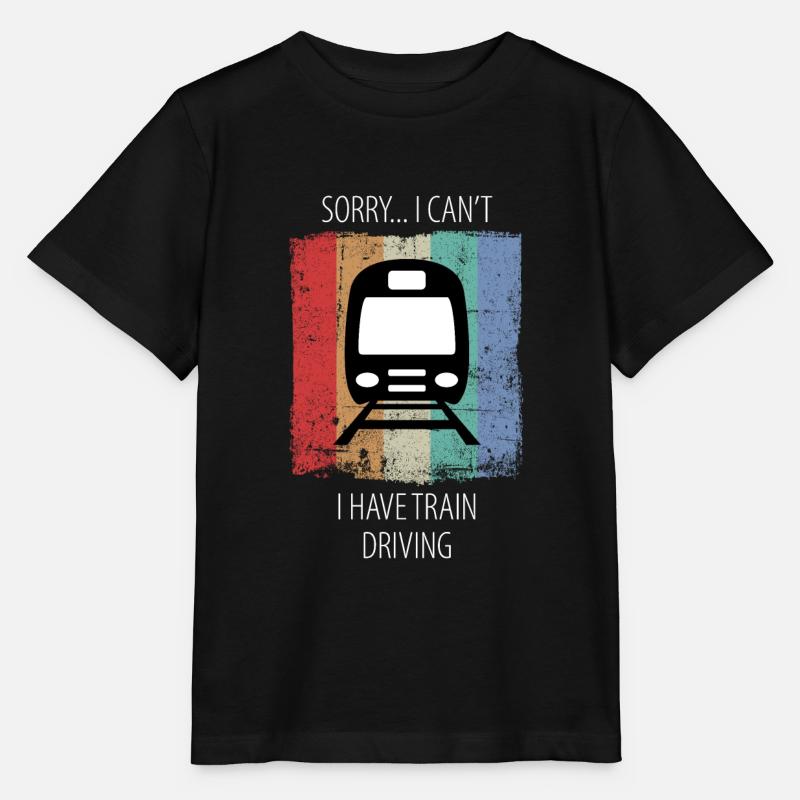 Train Chemin De Fer Cheminot Travailleurs Trains Conducteur De Train - T-shirt bio MINI CREATOR Stanley/Stella Enfant - noir