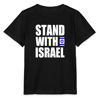 Stand with israel - Stanley/Stella MINI CREATOR Kids’ T-Shirt - black - Front - Mikhail (115cm)