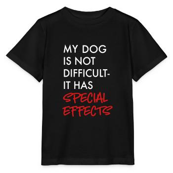 Hund - Stanley/Stella Kinder T-Shirt MINI CREATOR  - Schwarz - Vorne - Mikhail (115cm)