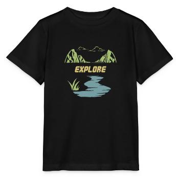 Erkunden - Stanley/Stella Kinder T-Shirt MINI CREATOR  - Schwarz - Vorne - Mikhail (115cm)